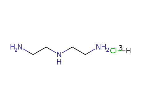 Molecular Structure of 21120-99-0 (N-(2-aminoethyl)ethane-1,2-diamine hydrochloride (1:1))