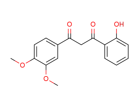 Molecular Structure of 4233-35-6 (1,3-Propanedione, 1-(3,4-dimethoxyphenyl)-3-(2-hydroxyphenyl)-)