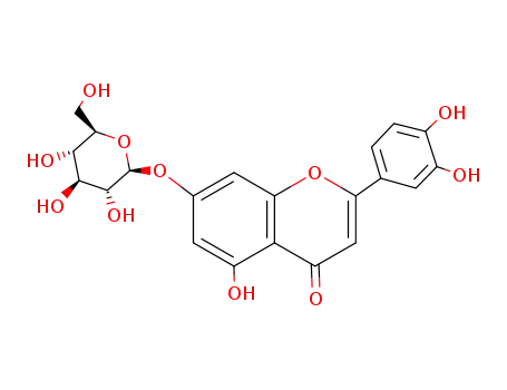 Molecular Structure of 5373-11-5 (Cynaroside)