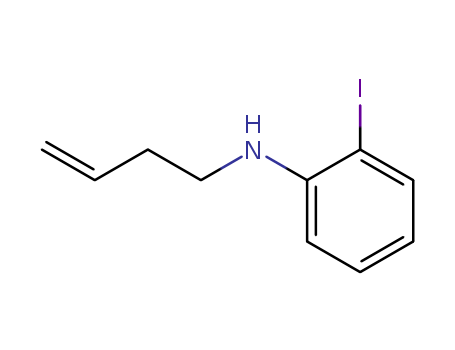 Molecular Structure of 118670-86-3 (Benzenamine, N-3-butenyl-2-iodo-)