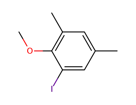 Molecular Structure of 65434-68-6 (1-IODO-2-METHOXY-3,5-DIMETHYLBENZENE)