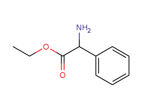 Molecular Structure of 6097-58-1 (ethyl 2-amino-2-phenylacetate)