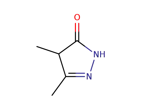 Molecular Structure of 6628-22-4 (3,4-DIMETHYL-4,5-DIHYDRO-1H-PYRAZOL-5-ONE)
