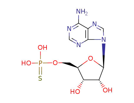 Molecular Structure of 19341-57-2 (ADENOSINE 5'-O-THIOMONOPHOSPHATE DILITHIUM SALT)