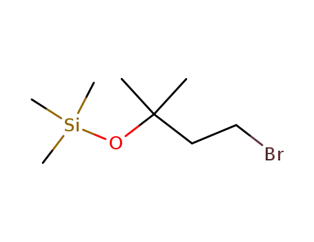 Molecular Structure of 67883-17-4 (Silane, (3-bromo-1,1-dimethylpropoxy)trimethyl-)