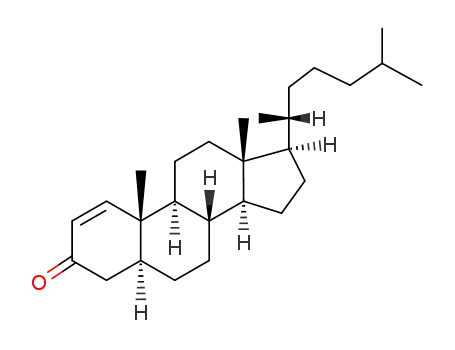 Molecular Structure of 601-55-8 (5α-cholest-1-en-3-one)