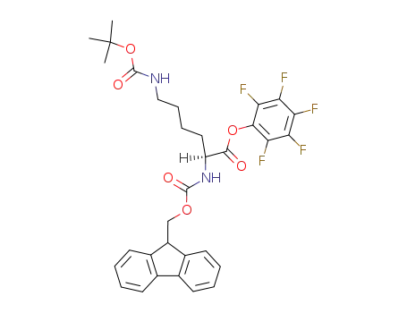 Molecular Structure of 86060-98-2 (FMOC-LYS(BOC)-OPFP)