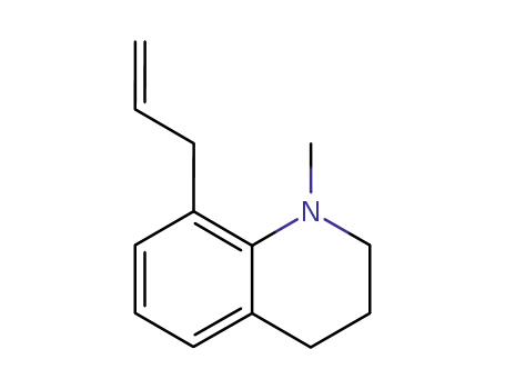 Molecular Structure of 80574-07-8 (Quinoline, 1,2,3,4-tetrahydro-1-methyl-8-(2-propenyl)-)