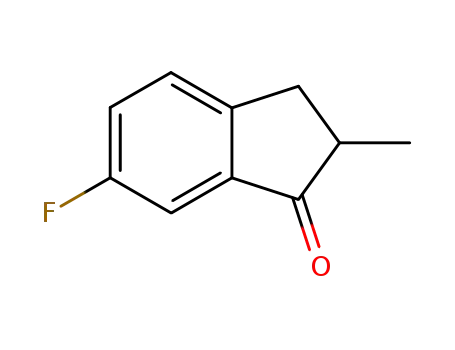 Molecular Structure of 37794-19-7 (6-Fluoro-2-methylindanone)
