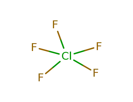 Molecular Structure of 13637-63-3 (CHLORINE PENTAFLUORIDE)