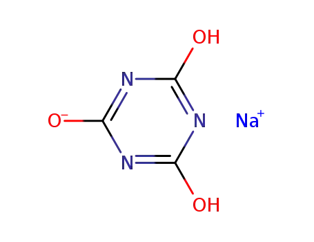 Molecular Structure of 2624-17-1 (Sodium isocyanurate)