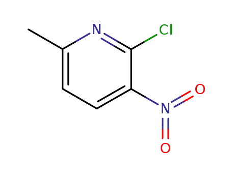 Molecular Structure of 56057-19-3 (2-Chloro-3-nitro-6-methylpyridine)