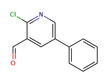 Molecular Structure of 176433-57-1 (2-CHLORO-5-PHENYLPYRIDINE-3-CARBOXALDEH&)