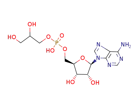 Molecular Structure of 60984-62-5 (5'-Adenylic acid, mono(2,3-dihydroxypropyl) ester)