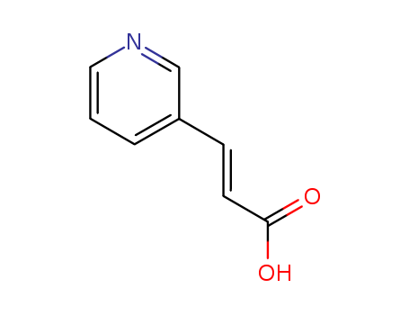 19337-97-4,3-(3-PYRIDYL)ACRYLIC ACID,2-Propenoicacid, 3-(3-pyridinyl)-, (E)-;3-Pyridineacrylic acid, (E)- (8CI);(2E)-3-(Pyridin-3-yl)prop-2-enoic acid;(E)-3-Pyridineacrylic acid;trans-3-(3-Pyridinyl)acrylic acid;trans-3-(3-Pyridyl)acrylic acid;trans-3-(3-Pyridyl)propenoic acid;trans-3-Pyridineacrylic acid;