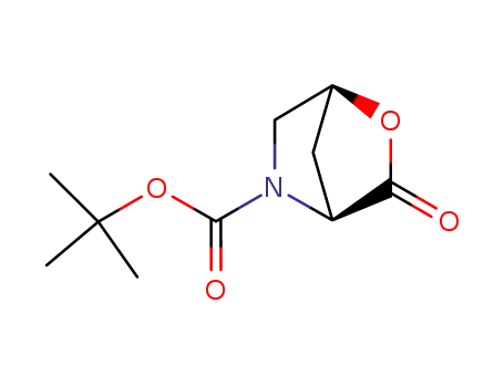 Molecular Structure of 113775-22-7 (BOC-4-HYDROXY-L-PYRROLIDINE LACTONE)