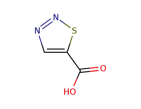Molecular Structure of 4833-09-4 (1,2,3-Thiadiazole-5-carboxylic acid)