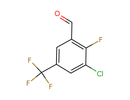 Molecular Structure of 261763-02-4 (3-CHLORO-2-FLUORO-5-(TRIFLUOROMETHYL)BENZALDEHYDE)