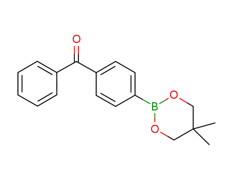 Molecular Structure of 1063965-82-1 ((4-(5,5-dimethyl-1,3,2-dioxaborinan-2-yl)phenyl)(phenyl)methanone)