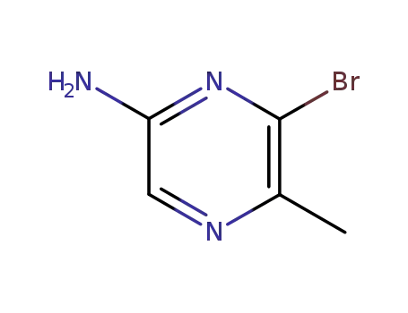 Molecular Structure of 74290-68-9 (2-amino-6-bromo-5-methylpyrazine)