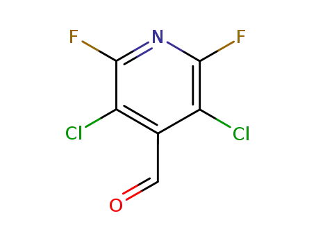 Molecular Structure of 17723-32-9 (3,5-DICHLORO-2,6-DIFLUOROPYRIDINE-4-CARBOXALDEHYDE)