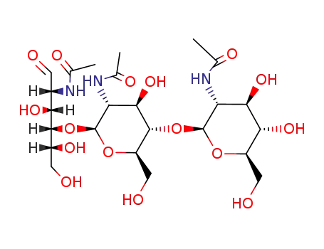 Molecular Structure of 38864-21-0 (N,N',N''-TRIACETYLCHITOTRIOSE)