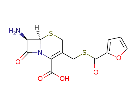 Molecular Structure of 80370-59-8 (7-AMINO-3-(2-FUROYLTHIOMETHYL)-3-CEPHEM-4-CARBOXYLIC ACID)