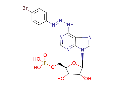 Molecular Structure of 77079-61-9 (C<sub>16</sub>H<sub>17</sub>BrN<sub>7</sub>O<sub>7</sub>P)