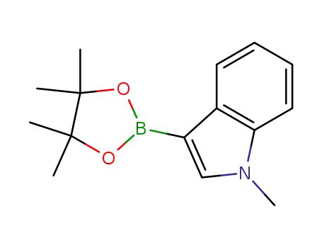 Molecular Structure of 683229-61-0 (1-METHYL-3-(4,4,5,5-TETRAMETHYL-1,3,2-DIOXABOROLAN-2-YL)-1H-INDOLE)