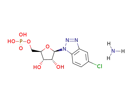Molecular Structure of 123499-61-6 (5-chloro-1H-benzotriazole mononucleotide ammonium salt)