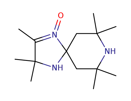 Molecular Structure of 87703-67-1 (1,4,8-Triazaspiro[4.5]dec-1-ene, 2,3,3,7,7,9,9-heptamethyl-, 1-oxide)