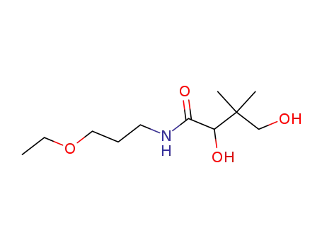 Molecular Structure of 667-84-5 ((R)-(+)-2,4-Dihydroxy-N-(3-ethoxypropyl)-3,3-dimethylbutyramide)