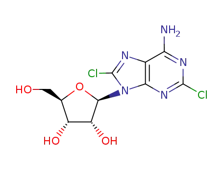 Molecular Structure of 75802-60-7 (2,8-dichloro-adenosine)