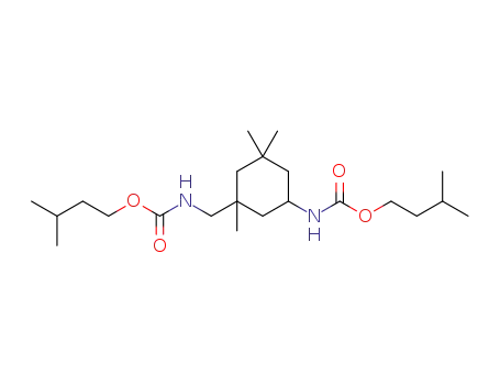 Molecular Structure of 1027096-13-4 (3-((3-methylbutyl)oxycarbonylamino-methyl)-3,5,5-trimethylcyclohexyl carbamic acid (3-methylbutyl) ester)