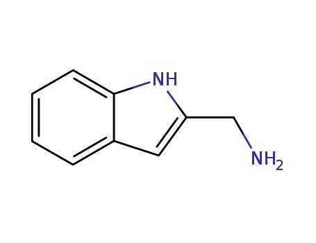 Molecular Structure of 21109-25-1 ((1H-Indol-2-ylmethyl)amine)
