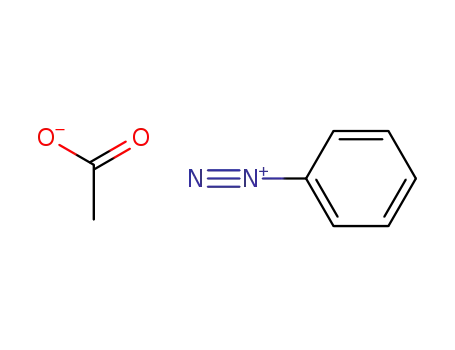 Molecular Structure of 34885-34-2 (Benzenediazonium, acetate)