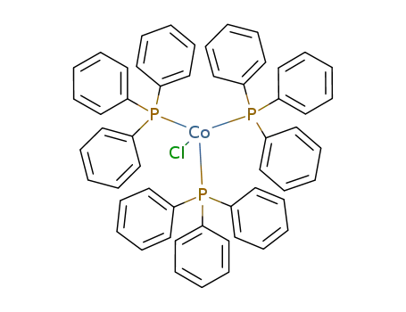 Molecular Structure of 26305-75-9 (Chlorotris(triphenylphosphine)cobalt(I))