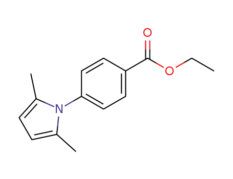 Molecular Structure of 5159-70-6 (ETHYL 4-(2,5-DIMETHYL-1H-PYRROL-1-YL)BENZENECARBOXYLATE)