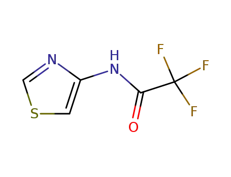 Molecular Structure of 59134-92-8 (2,2,2-Trifluoro-N-4-thiazolyl-acetamide)