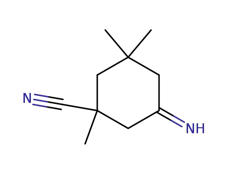 Molecular Structure of 79848-85-4 (Cyclohexanecarbonitrile, 5-imino-1,3,3-trimethyl-)