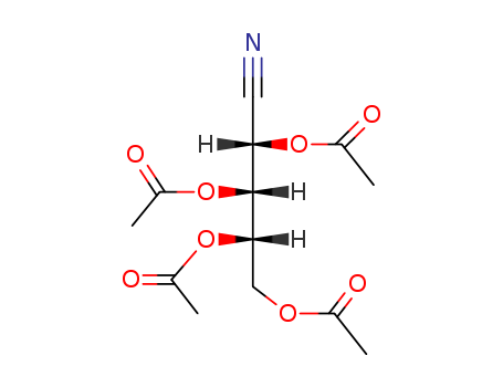 25546-40-1,L-Arabinononitrile,2,3,4,5-tetraacetate (9CI),Arabinononitrile,2,3,4,5-tetraacetate, L- (8CI); NSC 42416; Tetra-O-acetyl-L-arabinononitrile