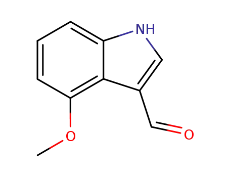 Molecular Structure of 90734-97-7 (4-Methoxyindole-3-carboxaldehyde)