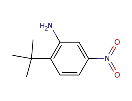 Molecular Structure of 103392-84-3 (2-tert-Butyl-5-nitro-phenylamine)