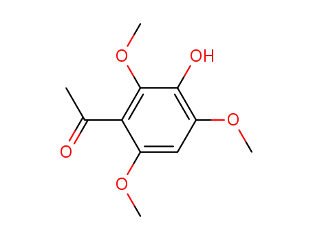 Molecular Structure of 103777-45-3 (5-hydroxy-2,4,6-trimethoxyacetophenone)