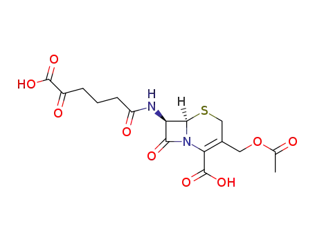 Molecular Structure of 28242-83-3 (7β-(5-carboxy-5-oxopentanamido)cephalosporanic acid)