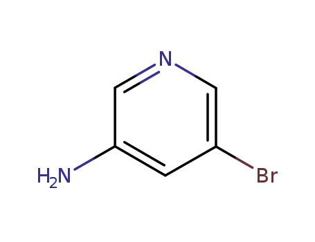 Molecular Structure of 13535-01-8 (3-Amino-5-bromopyridine)