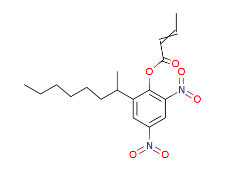 6119-92-2,2-(1-methylheptyl)-4,6-dinitrophenyl crotonate,
