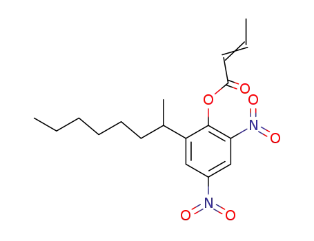 Molecular Structure of 6119-92-2 (2-(1-methylheptyl)-4,6-dinitrophenyl crotonate)