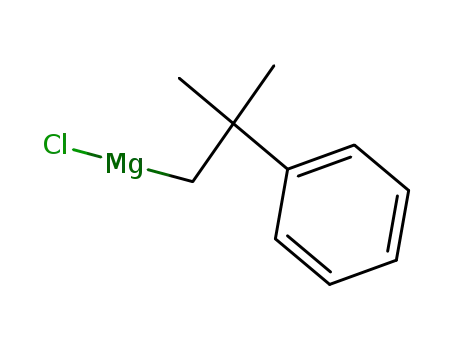 Molecular Structure of 35293-35-7 (2-Methyl-2-phenylpropylmagnesium chloride)