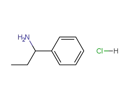 Molecular Structure of 24301-86-8 (1-phenyl-1-propanamine hydrochloride)
